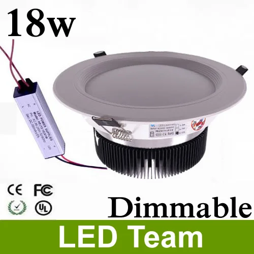 30X white shell Dimmable LED downlight 18W with AC90-260V driver 18x1W led recessed light warm / pure | Лампы и освещение