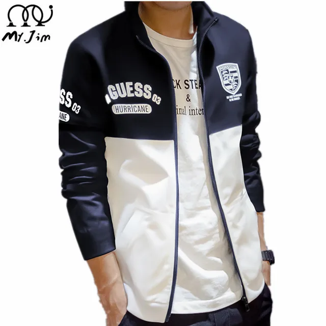 2016 Men Jacket Autumn Patchwork Reflective Jacket Sport