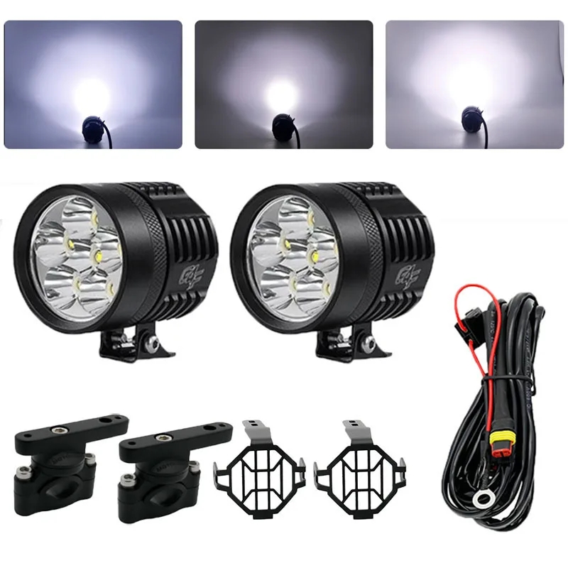  Auxiliary Fog Lights LED Assembly Combo Motocycle For BMW R1200GS ADV F800GS R1100GS Motorbike Safe - 32986040313