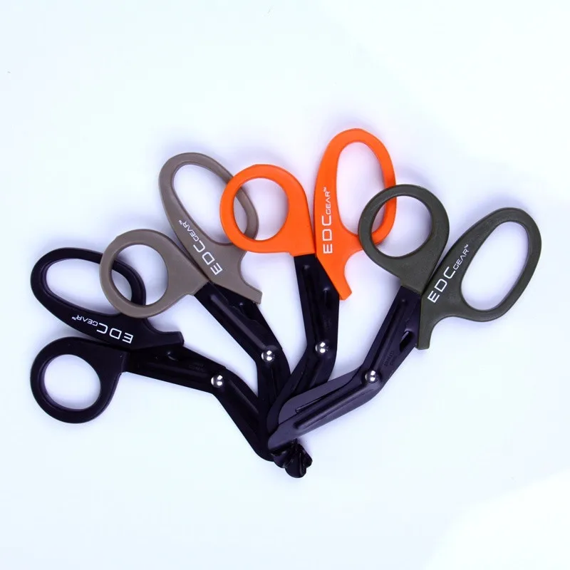 

Emergency Shears EMT Trauma Medical Scissors EDC Tactical Multi Function Rescue Bandage Scissor With Saw Tooth First Aid Shear