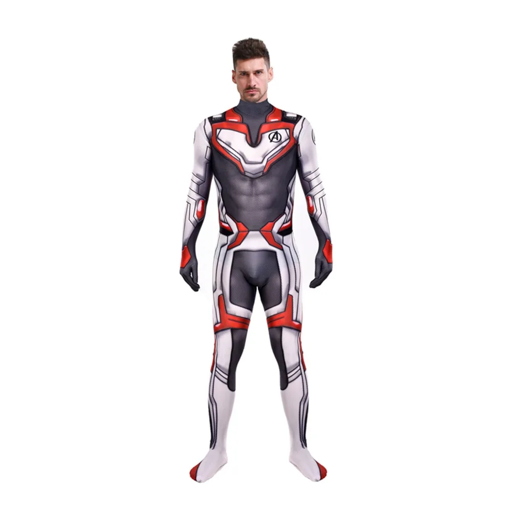 

Avengers Endgame Quantum Realm Kostuum Advanced Tech Cosplay Costume Iron Man 3D Printing Spandex Lycra Zentai Bodysuit Suit