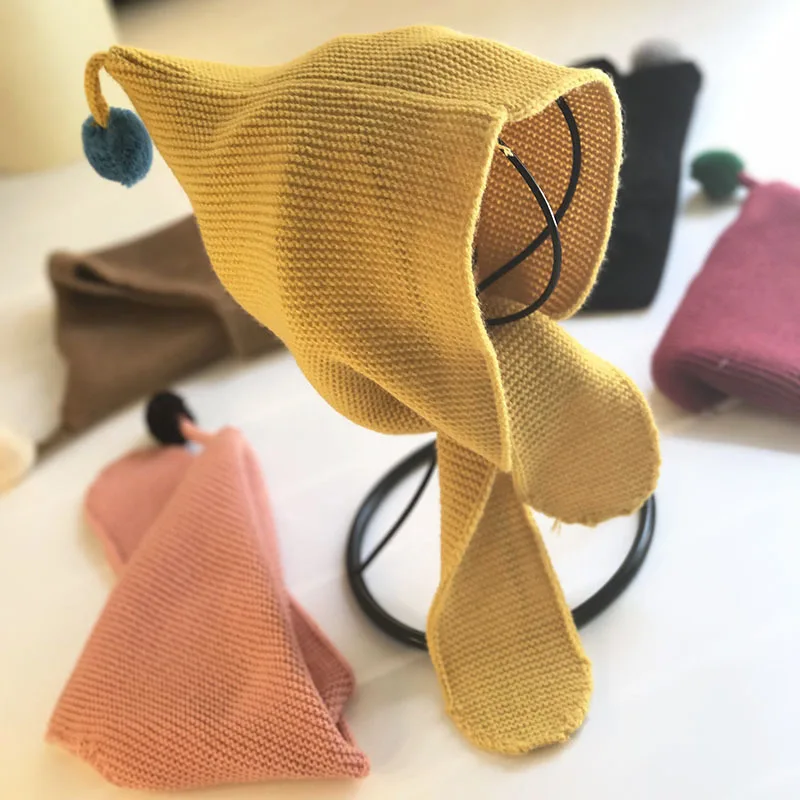 

Warm Winter Infant Boys Girls Cute Knitted Soft Wizard Hat For 0-3Yrs Newborn Baby Crochet Beanie Scarf Cap Accessaries