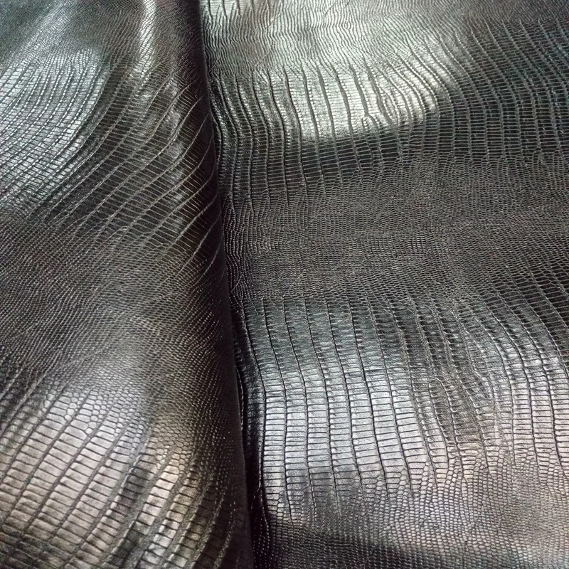 Exclusive Lizard Embossed Genuine Cowhide Leather Fabric for Handbag/Wallet/shoe/luggage Free Shipping | Дом и сад