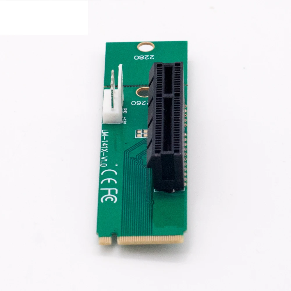 M.2 NGFF SSD Male to PCI-e Express 4X Female конвертер адаптер m2 Riser Card с 4pin molex кабель питания