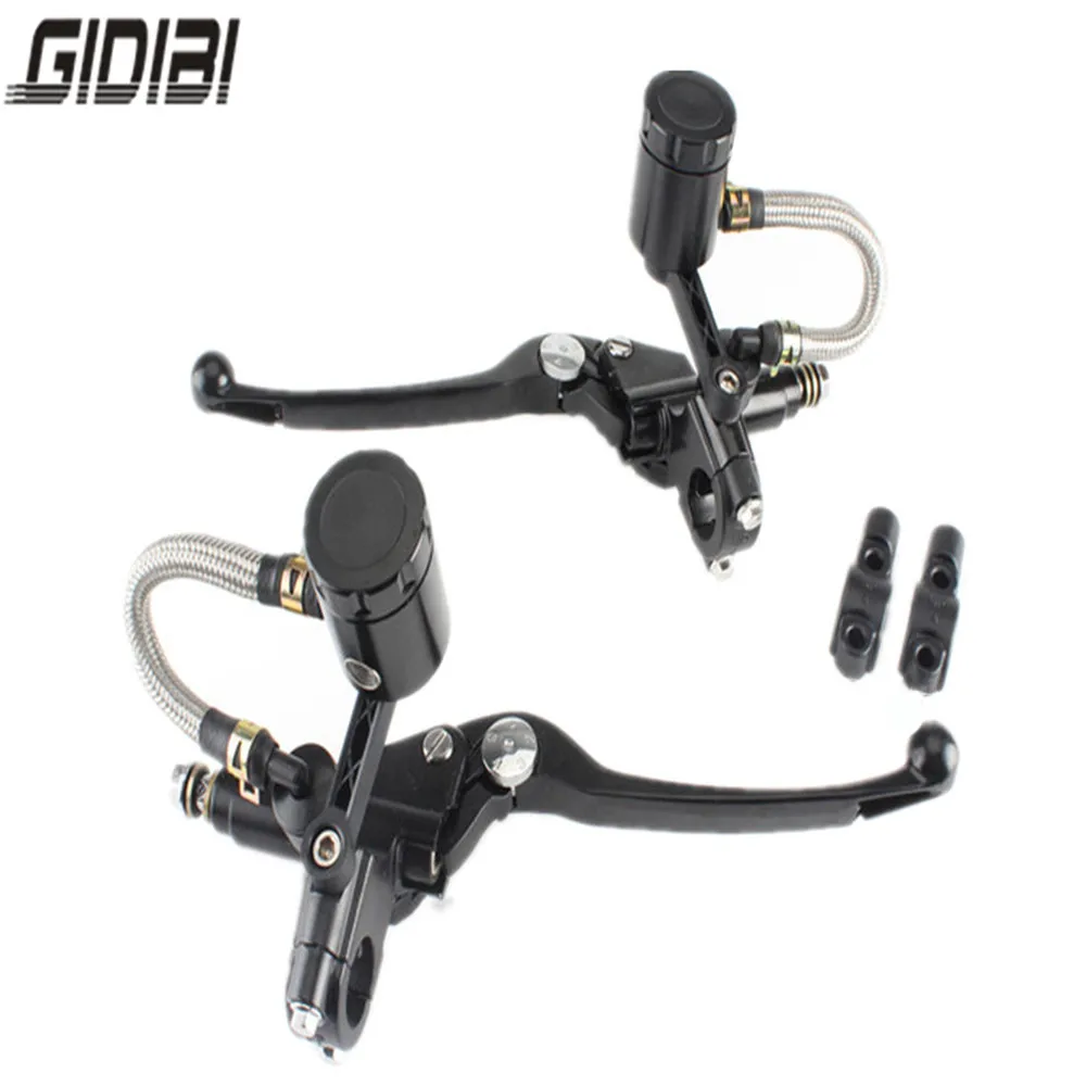 

1 Pair Motorcycle 7/8inch 22mm Handlebar Brake Master Cylinder Clutch Lever Black Motorbike