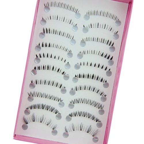 

10 Pairs Different Styles Black Lower Under Bottom Eye Lashes Extension False Eyelashes