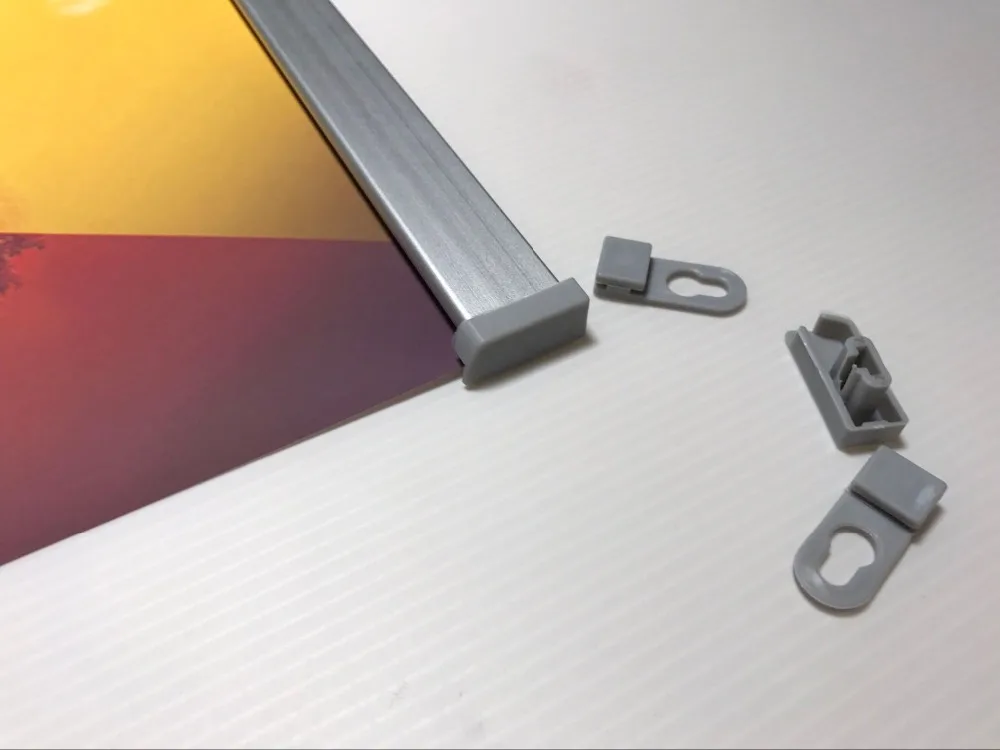 80CM aluminium clip on hanger strip supermarket banner poster clip