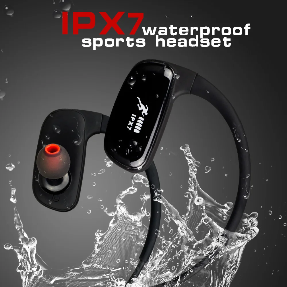 Cyboris 16G Mp3 плеер Bluetooth наушники спортивные Водонепроницаемый Беспроводной