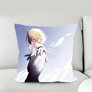 

Oct. Home Textile Polyester Square Pillow Case Japanese Anime Yuri On Ice Yuri Plisetsky One-sided Two-sided Hot Sale #41039