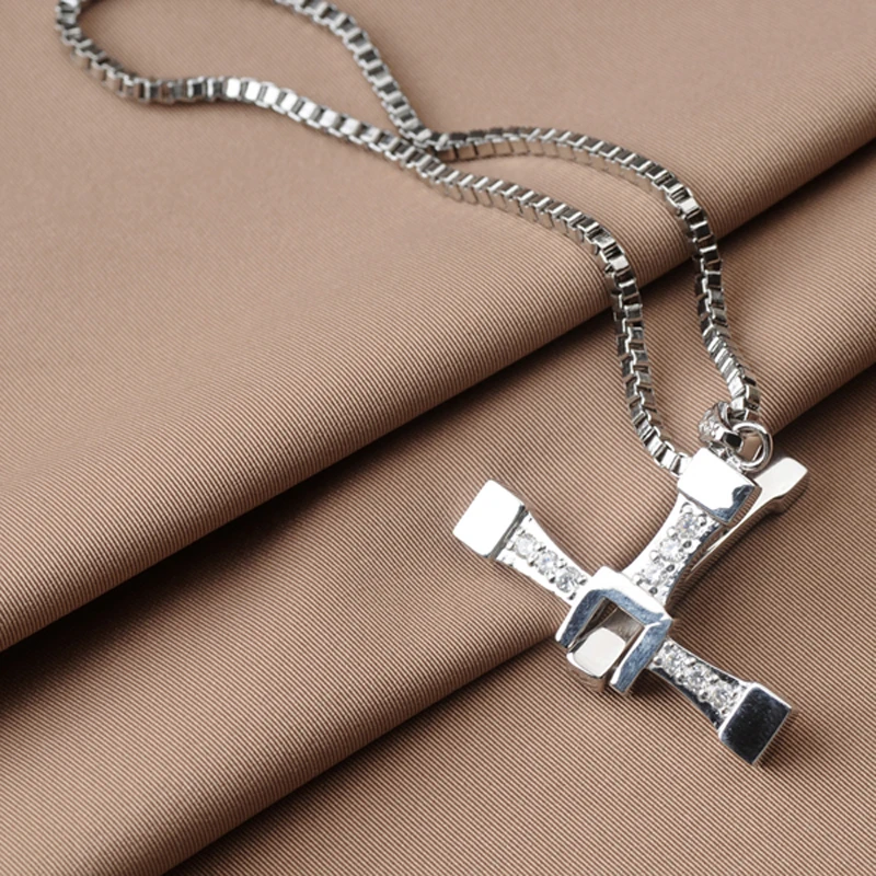Die Schnelle Und Furious 8 Vin Diesel Dominic Toretto Echt 925 Sterling Silber Kreuz Anhanger Halsketten Fur Manner Frauen Freies Gravur Necklace For Men Necklace Necklacenecklace For Man Cross Aliexpress