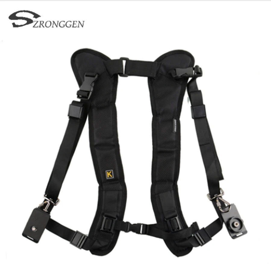 

2018 sell well HOT Double Shoulder Camera Strap Belt Photo Studio Accessories for Keeping 2 Cameras SLR DSLR