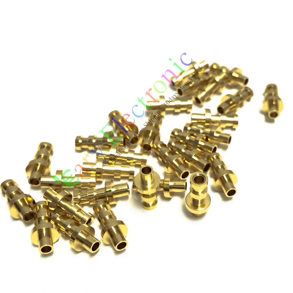 50pcs copper plated nickel Turret Lug for 2MM Fiberglass Terminal Tag Board Amps 