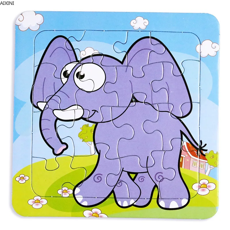 

1 Pcs Puzzles Toys for Children Paper Puzzles for Kids Toys Baby Educational Learning Toys for Girls Boys Animals Gifts Random