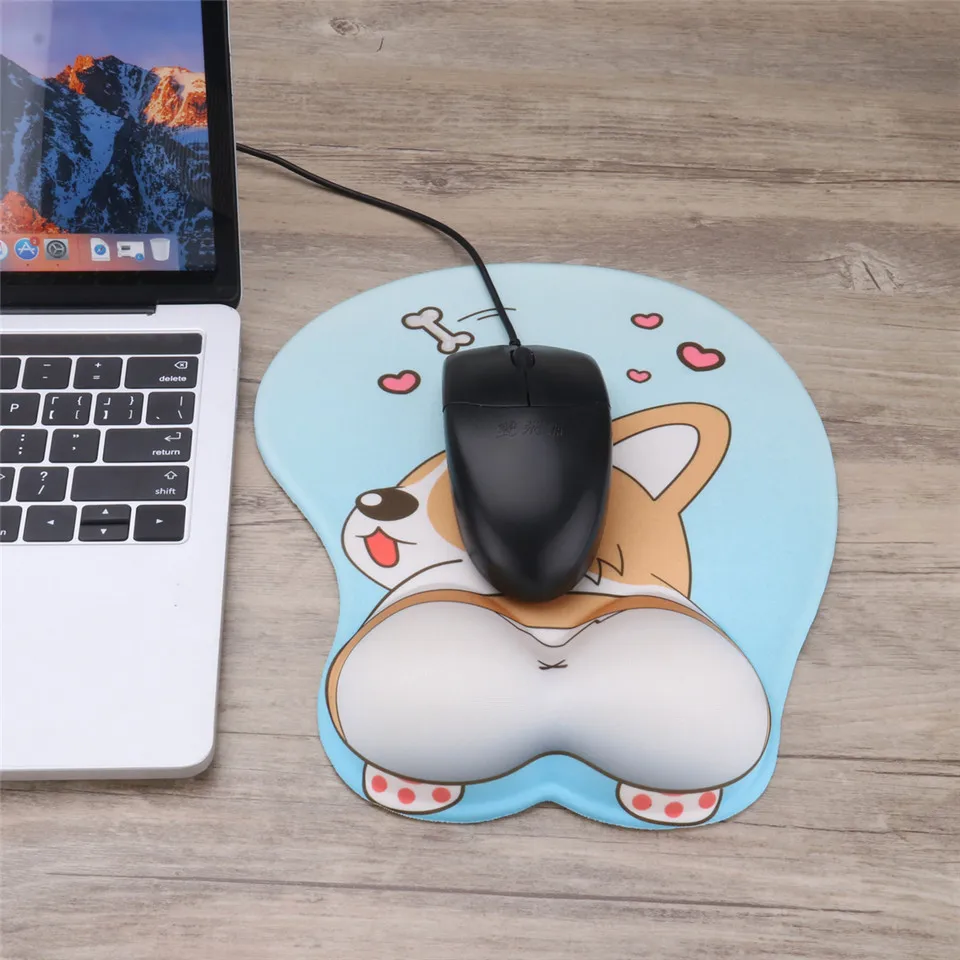 

Wrist Protect-Mouse Pad Lovely Corgi Non Slip Silica Gel Wrist Rest Mouse Pad Wrist Support Computer Ergonomic Mouse Mat