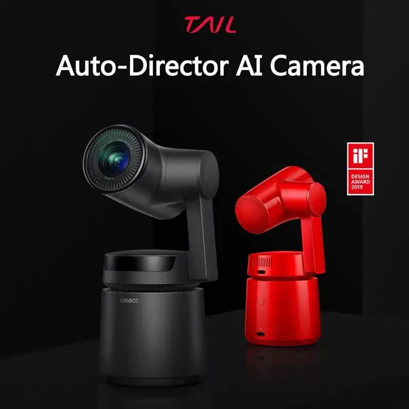 OBSBOT Tail Auto Director Ai камера 4K видео камера AI отслеживание съемки 1850Mah 360 4k 60fps OBSBOT Tail Ai камера