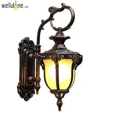 Американский Эдисон Ретро открытый настенный светильник бра Освещение простой Водонепроницаемый сад настенный светильник Стекло Светильники для крыльца lampara