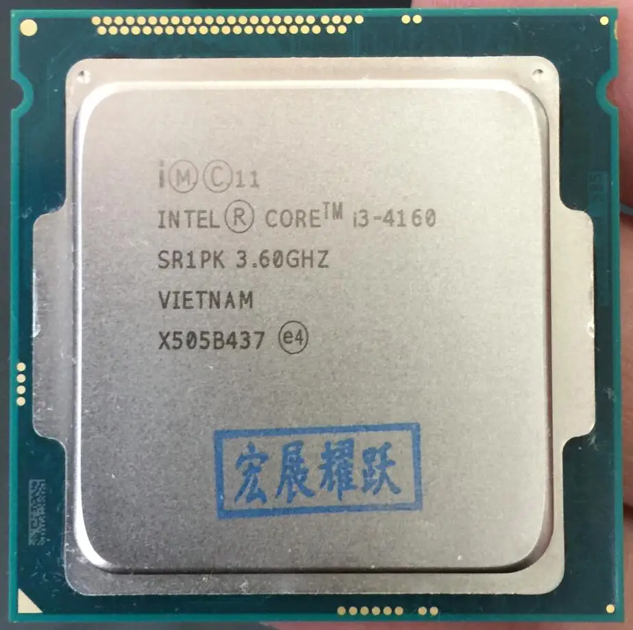 

Intel Core Processor I3 4160 I3-4160 CPU LGA1150 22 nanometers Dual-Core 100% working properly Desktop Processor