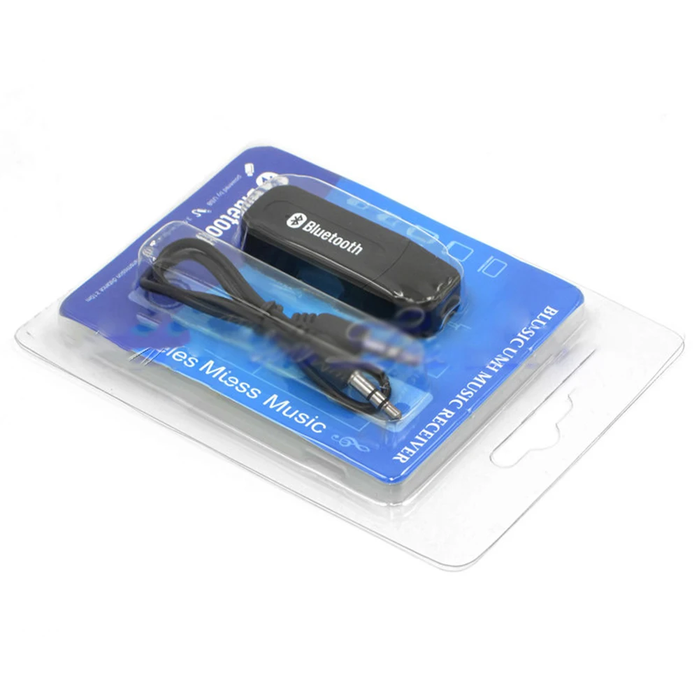 USB Wireless Bluetooth 3.5mm Music Audio Car Handsfree Receiver Adapter LL5
