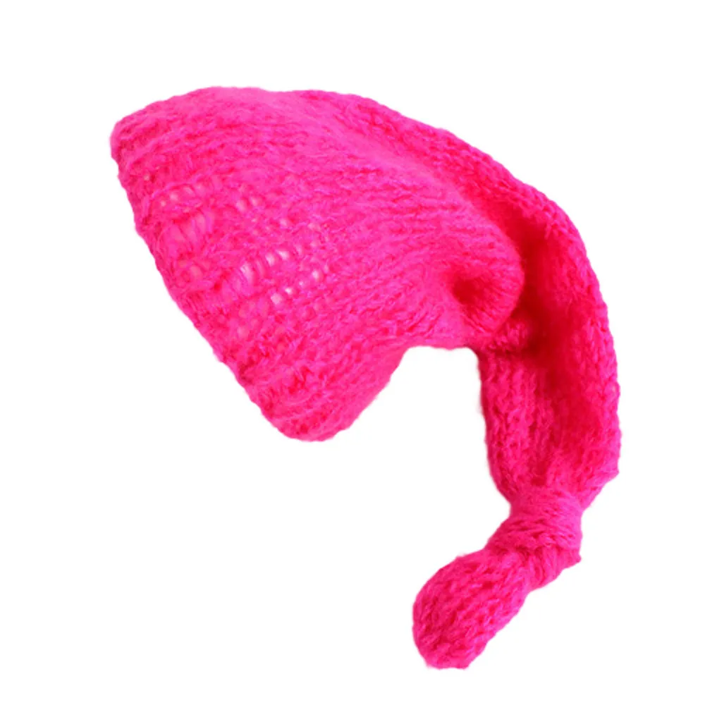 Hot Pink Muqgew для новорожденных реквизит для фотосъемки аксессуары для новорожденных ручная вязка принадлежности для фотосъемки детские шапки детская кепка - Цвет: Hot Pink
