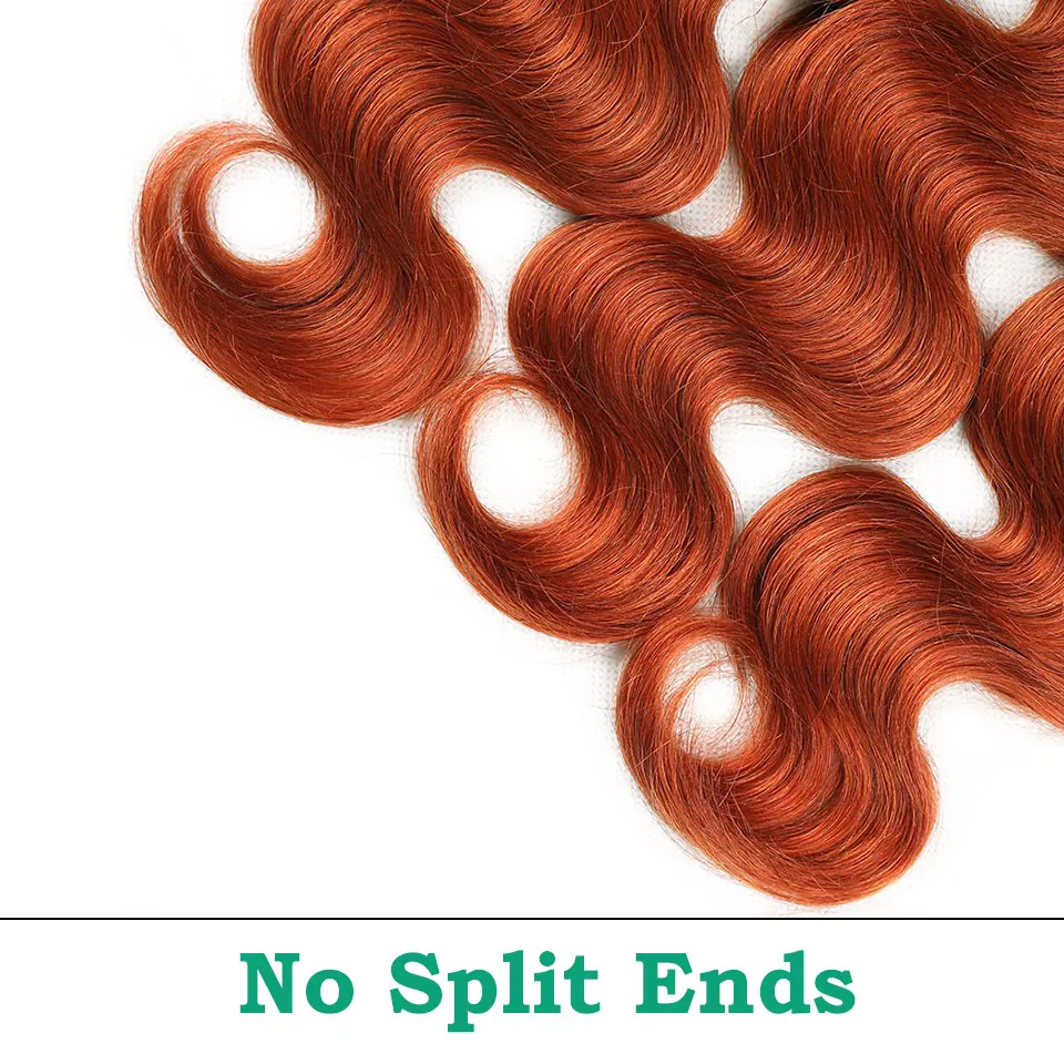 unice hair orange bundles with closure  (6)
