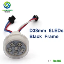 12 В 38 мм 6 светодиодный s UCS1903 полноцветный адресуемый Цифровой Водонепроницаемый умный пиксельный rgb светодиодный модуль 5050 smd пикселей лампа знак светильник