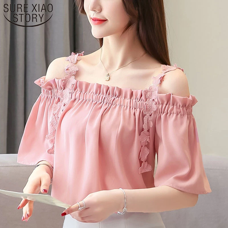 korean off shoulder blouse