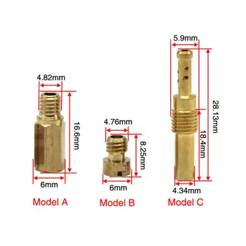 

10 pcs Main Jet For PWK Keihin OKO CVK Mikuni KOSO Motorcycle Carburetor Vice Injectors Nozzle Size 100-140