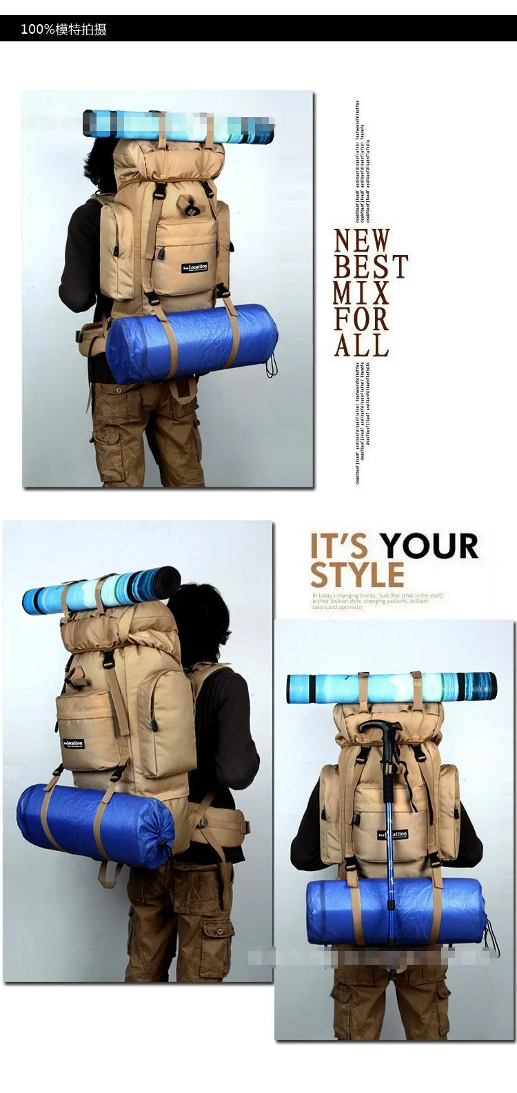 Mochilas ao ar Nova Chegada Alta Qualidade Caminhadas Livre Marca Packpack Montanha Viagem Backpackg X192 85l 3 High Quality Esporte e Lazer