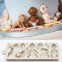 Экспрессия детской формы силиконовые формы инструменты для украшения тортов из мастики шоколада, форма для мастики, сахарные изделия, кухонные принадлежности