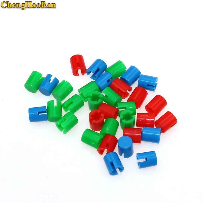 

ChengHaoRan 100PCS Plastic Push Key Cap A30 Tactile Push Switch Cap Size 4.6*5.5mm Multicolor for 5.8*5.8/6*6*H7.3MM Tact Switch