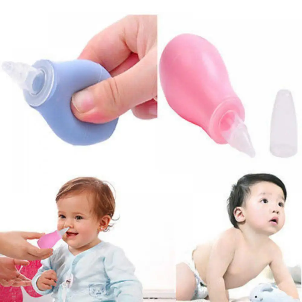 Силиконовый аспиратор для носа для новорожденных и детей ясельного возраста, очиститель носа для младенцев, Вакуумная присоска с мягким наконечником, средство для ухода за ребенком