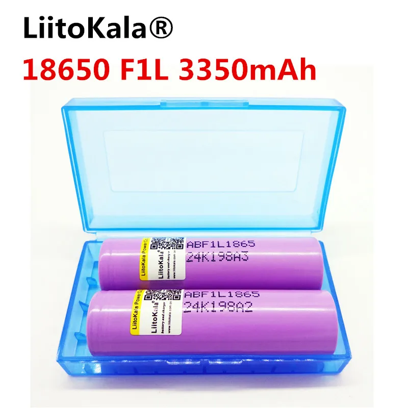 4 шт./лот liitokala 3,6 В 18650 INR18650 F1L 3350 мАч 4,2 В отрезать Перезаряжаемые Батарея