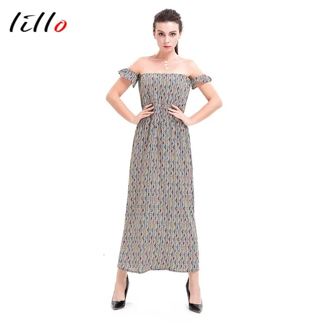 Vertical Chiffon Dress