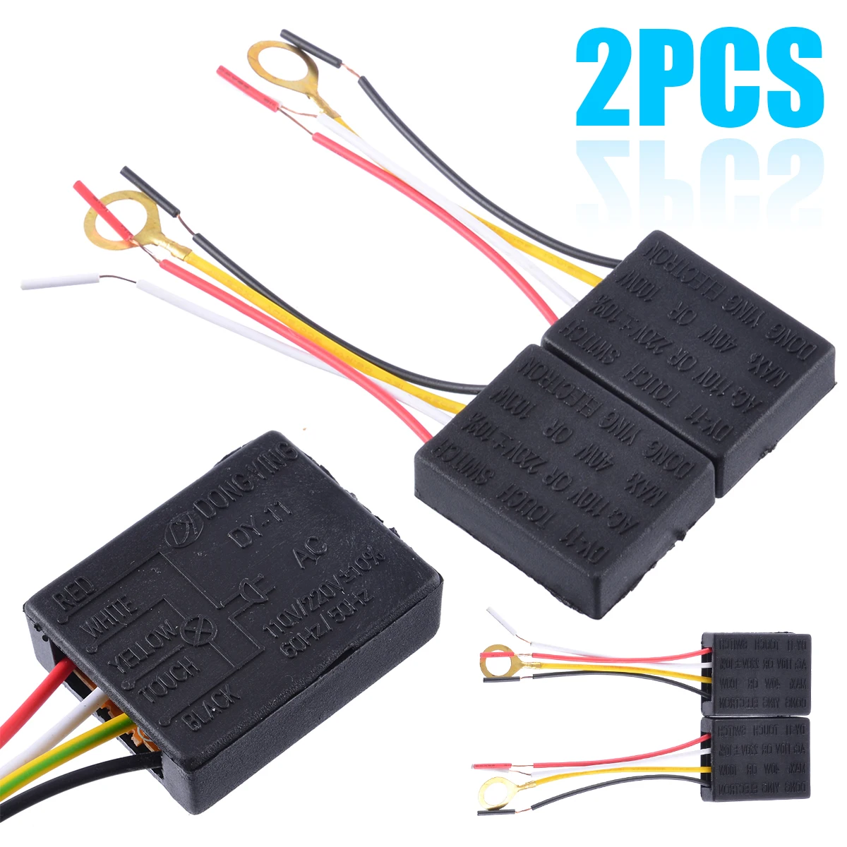 2pcs/lot AC 100-240V 3 Way Touch Sensor Switch Control for Desk Lamp Bulb Dimmer Part
