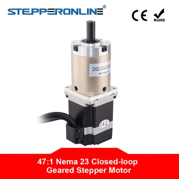 

Nema 23 Closed Loop Gear Stepper Motor L=56mm Gear Ratio 47:1 Encoder 1000CPR for CNC Router Engraving Milling Machine