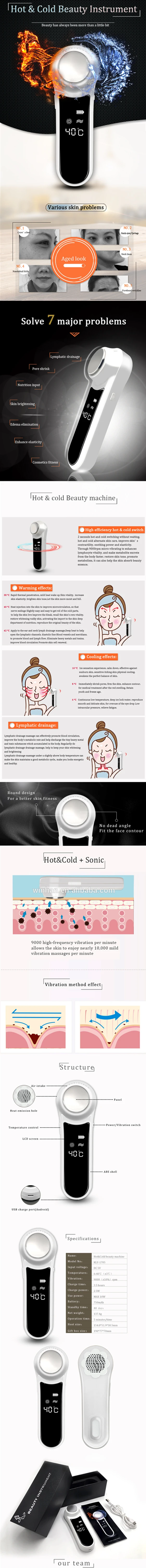 Hot Selling warm and cool beauty device face smooth anti aging beauty equipment