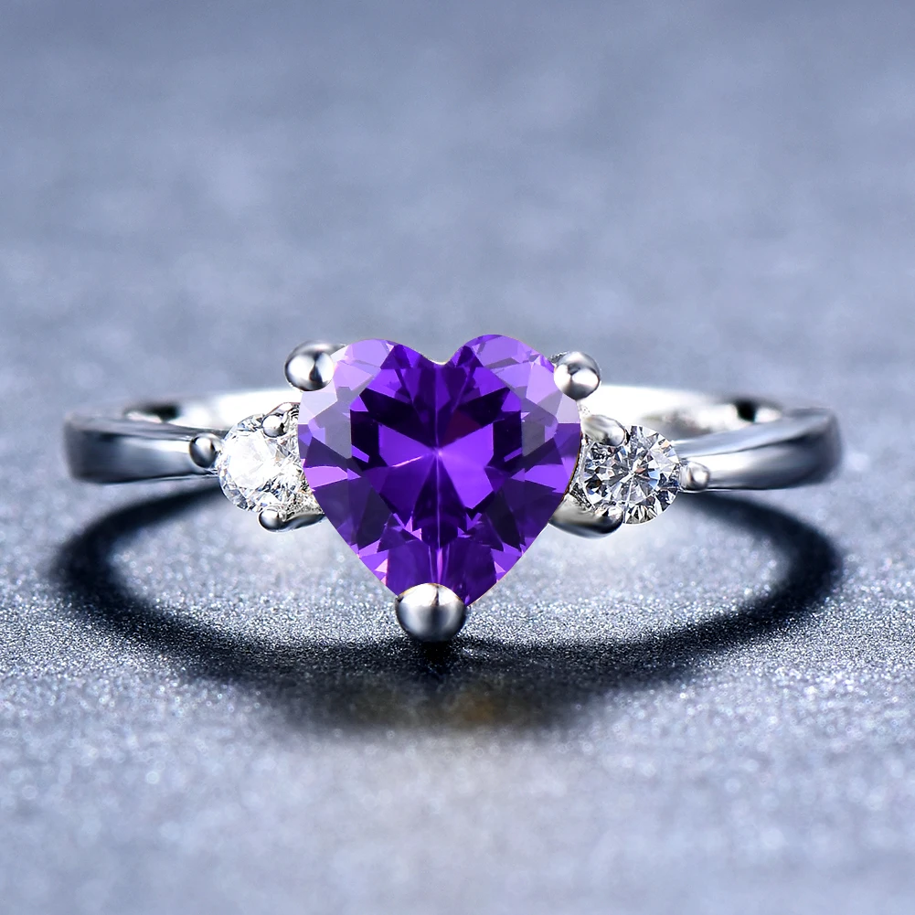 Anillo de compromiso morado sale