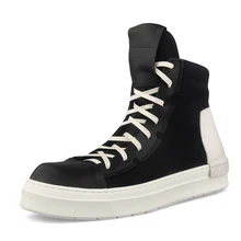 Men's Canvas Hip-Hop Shoes British retro all-match cowhide chelsea boots mens autumn winter military boots desert boots men 2017 new autumn winter british retro martin boots shoes male men short boots all match cowhide breathable martin men s boots