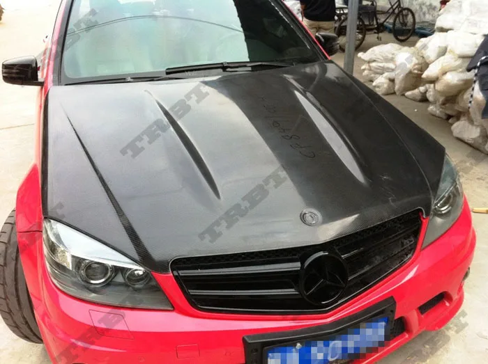 08-11 Mercedes Benz C-Class C63  AMG Oem Style Carbon Hood3
