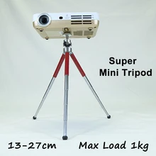 New Mini Stable Camera Tripod Aluminum Flexible Length 13-27cm Loading 1kg for Projector phone camera Small Size Pocket tripod