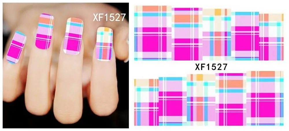 30 стилей! Модный лак для ногтей, наклейки для ногтей, наклейки для ногтей - Цвет: XF1527
