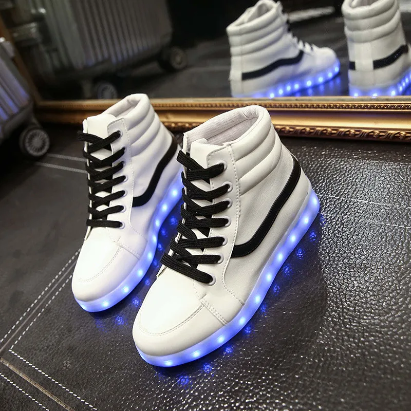 

USB Charging Luminous Sneakers Glowing Light Up Shoes for Kids LED Sneakers Children Flashing Shoes with Light for Adult&Kid