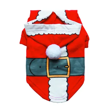

Christmas Dog Clothes Santa Claus Costume Winter Pet Clothing For Small Medium Dogs Puppy Coat Teddy Hoodie York Jacket Cat Suit