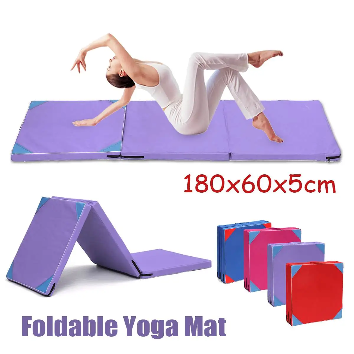 Folding Gymnastics Mat Gym Yoga Mat Non Slip Dance Exercise Fitness