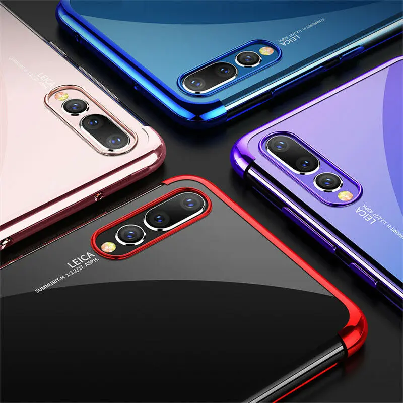 

Case Plating TPU for Huawei Honor 20 Pro P Smart Z Plus Y9 Prime Y5 Y6 Pro 2019 Soft Silicone Transparent Back Cover Phone Cases