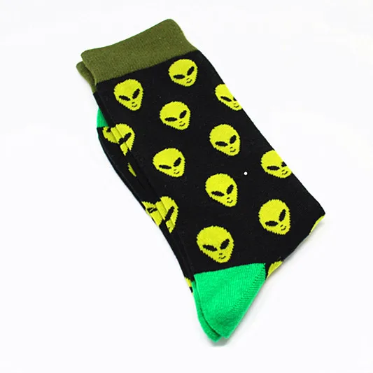 Модные мужские носки в стиле хип-хоп с рисунками животных и фруктов; Дышащие носки для скейтборда; Calcetines Hombre - Цвет: 12