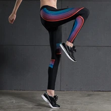 Hot Women Sports Yoga Compression Tights Pants Quick Dry Elastic Fitness Running Gym Basketball MMA Leggings Sports Trousers
