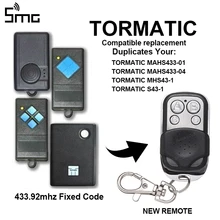 TORMATIC MAHS433-01, MHS43-1, S43-1 совместимый пульт дистанционного управления, TORMATIC 433,92 МГц фиксированный код передатчик/гаражный контроль