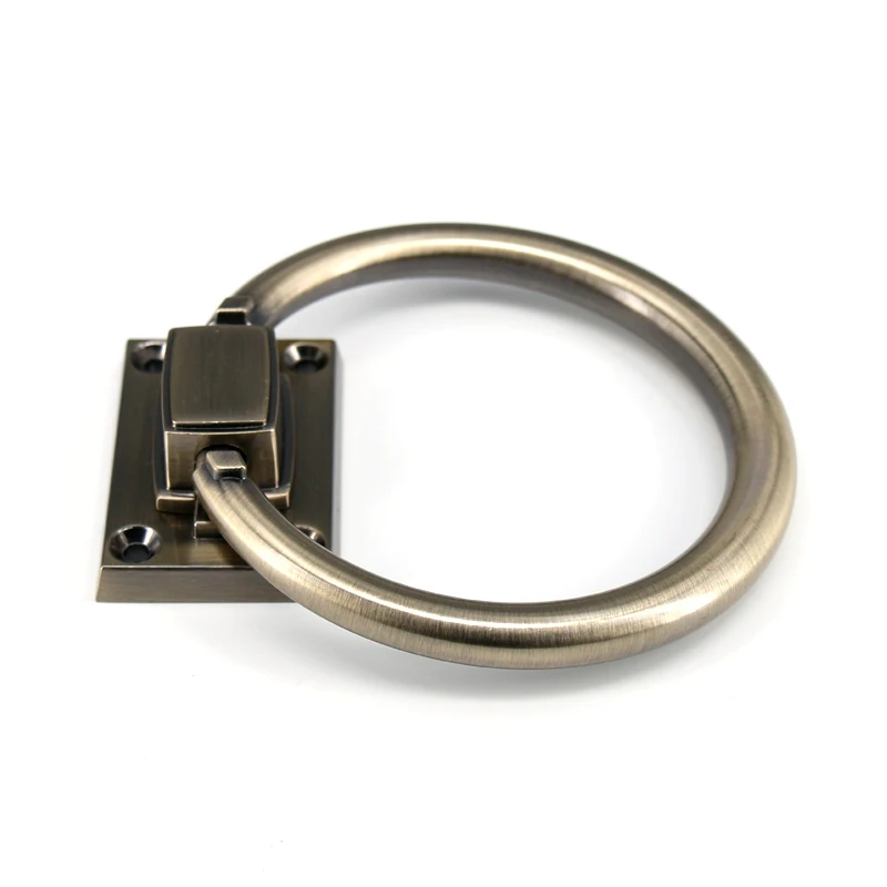 2PCS Fashional Antique brass Furniture Handle pull chair ring pull door handle Large size
