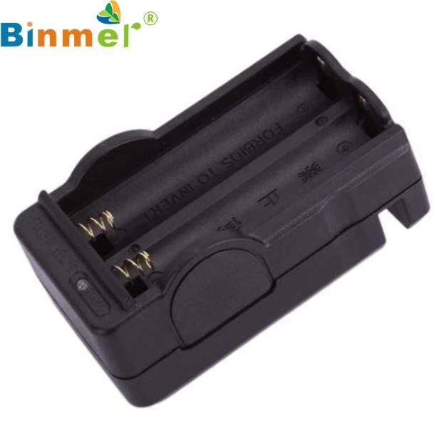 

Binmer Factory Price Universal Dual Battery Charger For 18650 16340 26650 Rechargeable 3.7V Li-ion US 0216 Drop Shipping